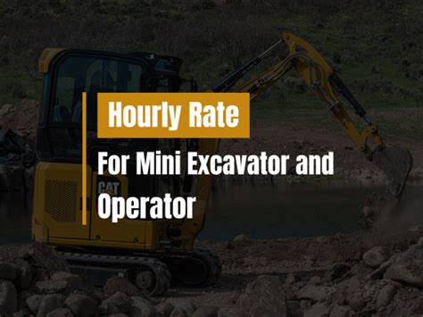 hourly rate mini excavator sw washington|excavation cost calculator.